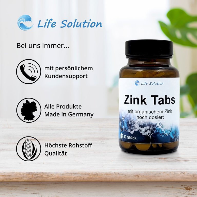 Zink Tabs - 200 Stück a 32 mg Zink - hoch dosiert