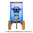 Standfilter Fontana Bambus - 5 - 8 Liter - Glas Wasserfilter für Ihre Küche - sauberes Trinkwasser