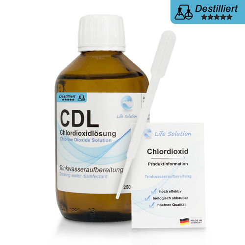 Life Solution CDL / CDS - destilliert - Chlordioxidlösung 0,3% - Hoch rein