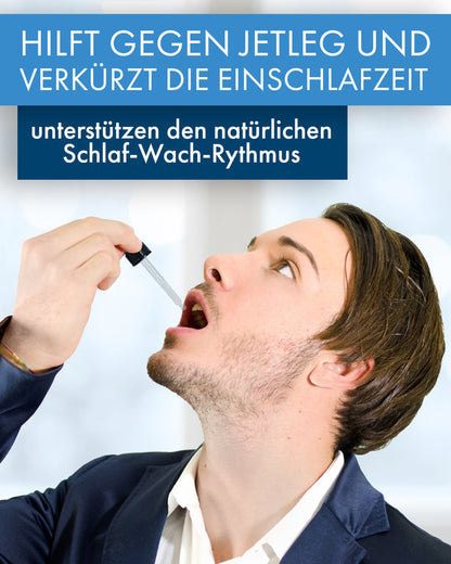 Melatonin Tropfen - Natürliche Schlaftropfen - für 233 Nächte - mit Vanillegeschmack