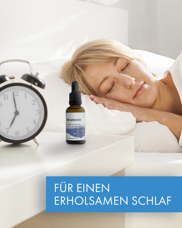 Melatonin Tropfen - Natürliche Schlaftropfen - für 233 Nächte - mit Vanillegeschmack