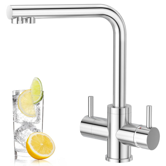 3 Wege Wasserhahn Hochglanz