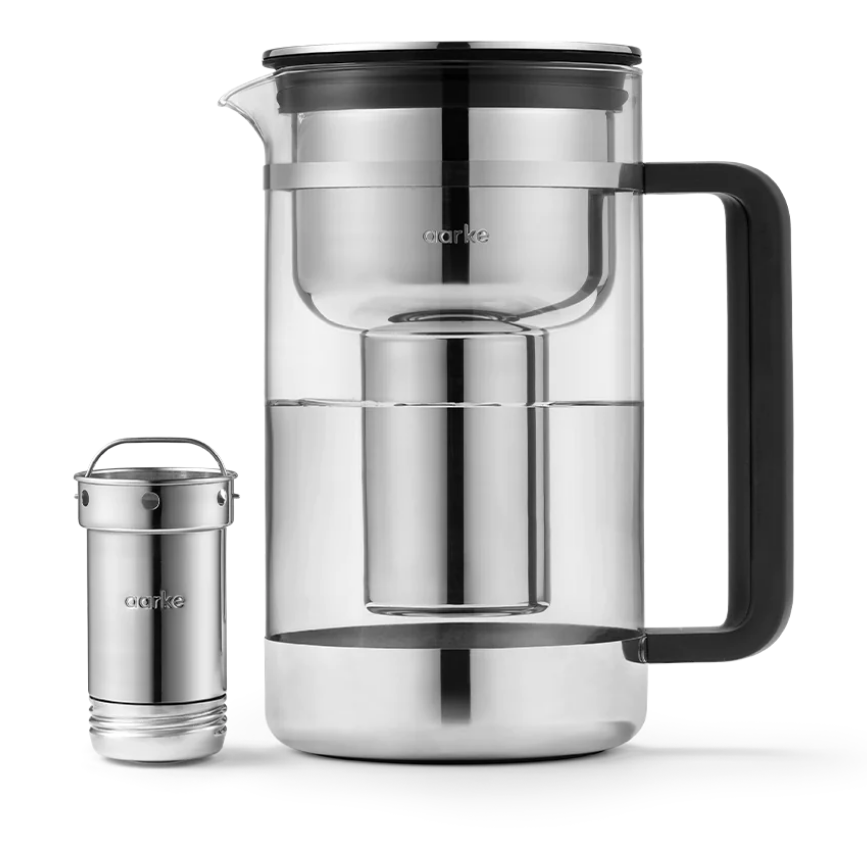 Aarke Purifier - Filterkanne - Wasserfilter - mit nachfüllbarer Filterkartusche