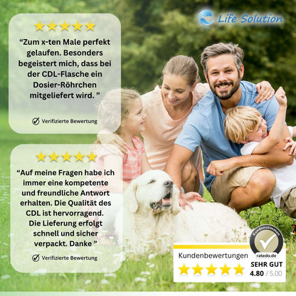 CDL eXtra - CDS - Chlordioxidlösung 0,3% - ca. 4 Jahre haltbar - Trinkwasserdesinfektion