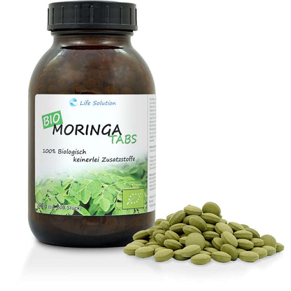 Bio Moringa Presslinge - 300g - 600 Tabletten a 500mg - wie Kapseln