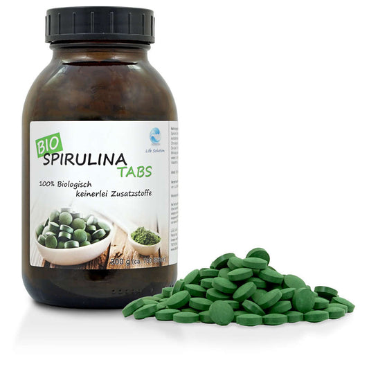 Bio Spirulina Presslinge - 300g - 750 Tabletten je 400mg - wie Kapseln