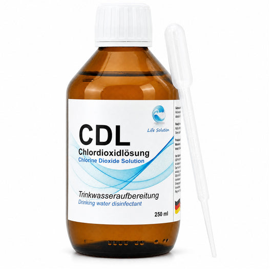 Chlordioxid Lösung CDL 0,3% - 250 ml - mit Pipette in Braunglas - Standard