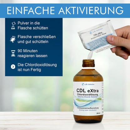CDL eXtra - CDS - Chlordioxidlösung 0,3% - ca. 4 Jahre haltbar - Trinkwasserdesinfektion