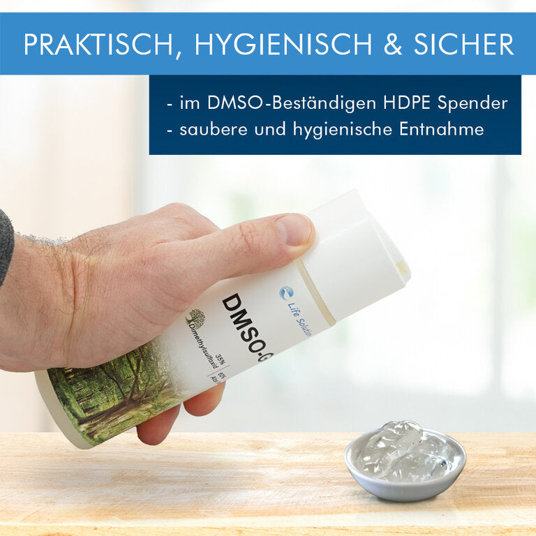 DMSO Gel mit Aloe Vera - 200ml - Dimethylsulfoxid in 99,9% pharmazeutischer Reinheit