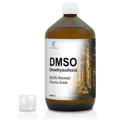 DMSO - Pharma Grade - 99,9%Reinheit - 1 Liter - in Braunglas