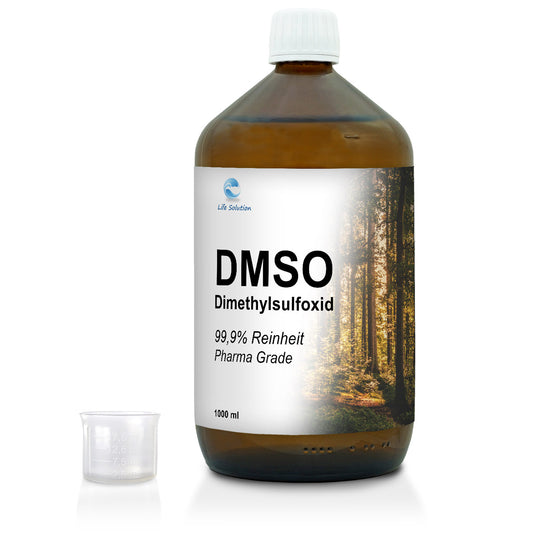 DMSO - Pharma Grade - 99,9%Reinheit - 1 Liter - in Braunglas