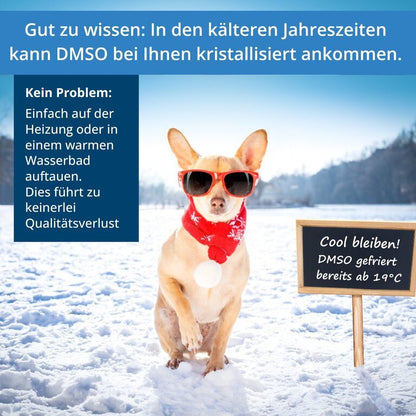 DMSO - Pharma Grade - 99,9%Reinheit - 1 Liter - in Braunglas