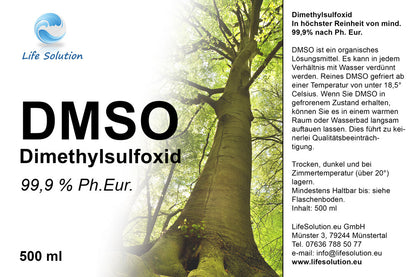DMSO 99,9% Ph.Eur. - Dimethylsulfoxid in pharmazeutischer Qualität - in Braunglas