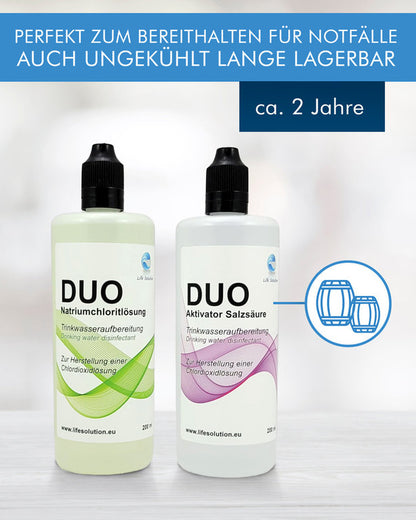 Life Solution DUO - Natriumchlorit 25% + Salzsäure 4% - zur Chlordioxidherstellung