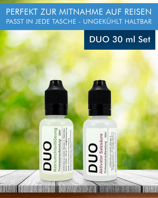 Life Solution DUO - Natriumchlorit 25% + Salzsäure 4% - zur Chlordioxidherstellung