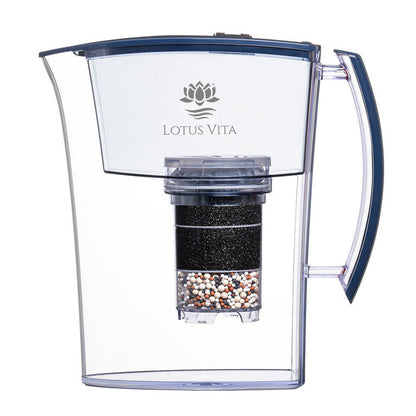 Filterkanne Lotus - 1,6 Liter - Wasserfilter-Karaffe von Lotus Vita