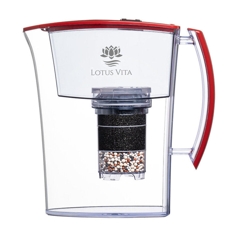 Filterkanne Lotus - 1,6 Liter - Wasserfilter-Karaffe von Lotus Vita