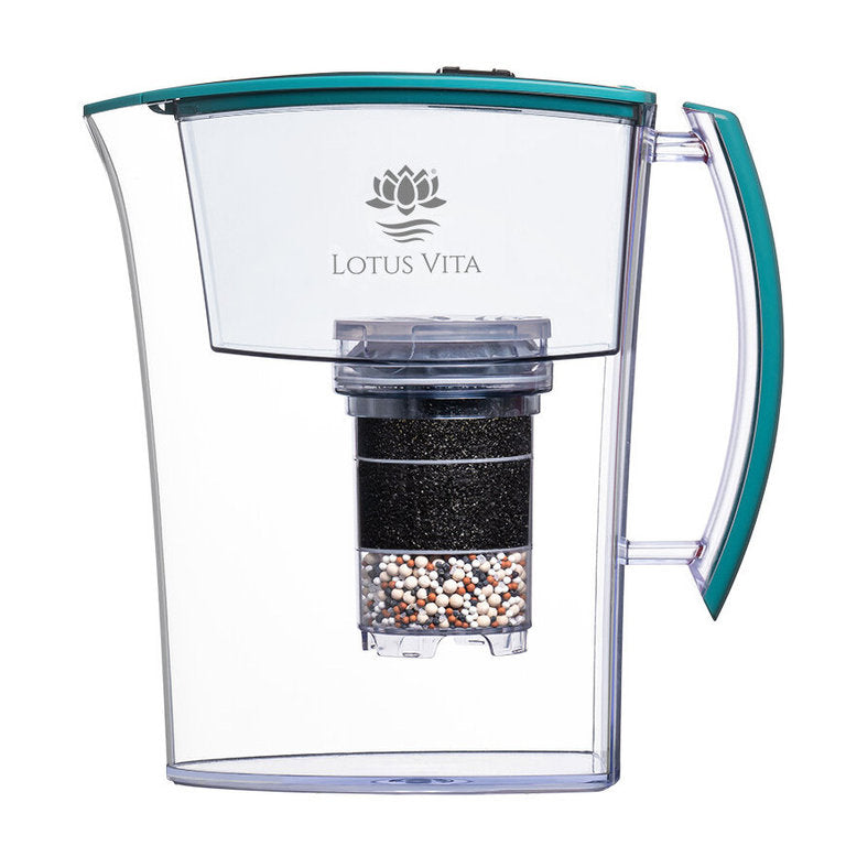 Filterkanne Lotus - 1,6 Liter - Wasserfilter-Karaffe von Lotus Vita