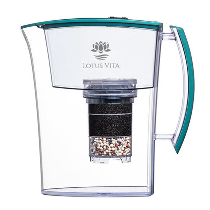 Filterkanne Lotus - 1,6 Liter - Wasserfilter-Karaffe von Lotus Vita