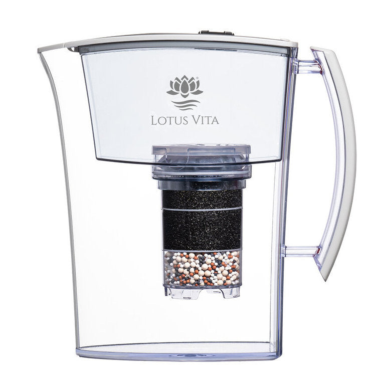 Filterkanne Lotus - 1,6 Liter - Wasserfilter-Karaffe von Lotus Vita