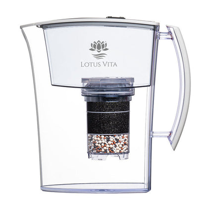 Filterkanne Lotus - 1,6 Liter - Wasserfilter-Karaffe von Lotus Vita