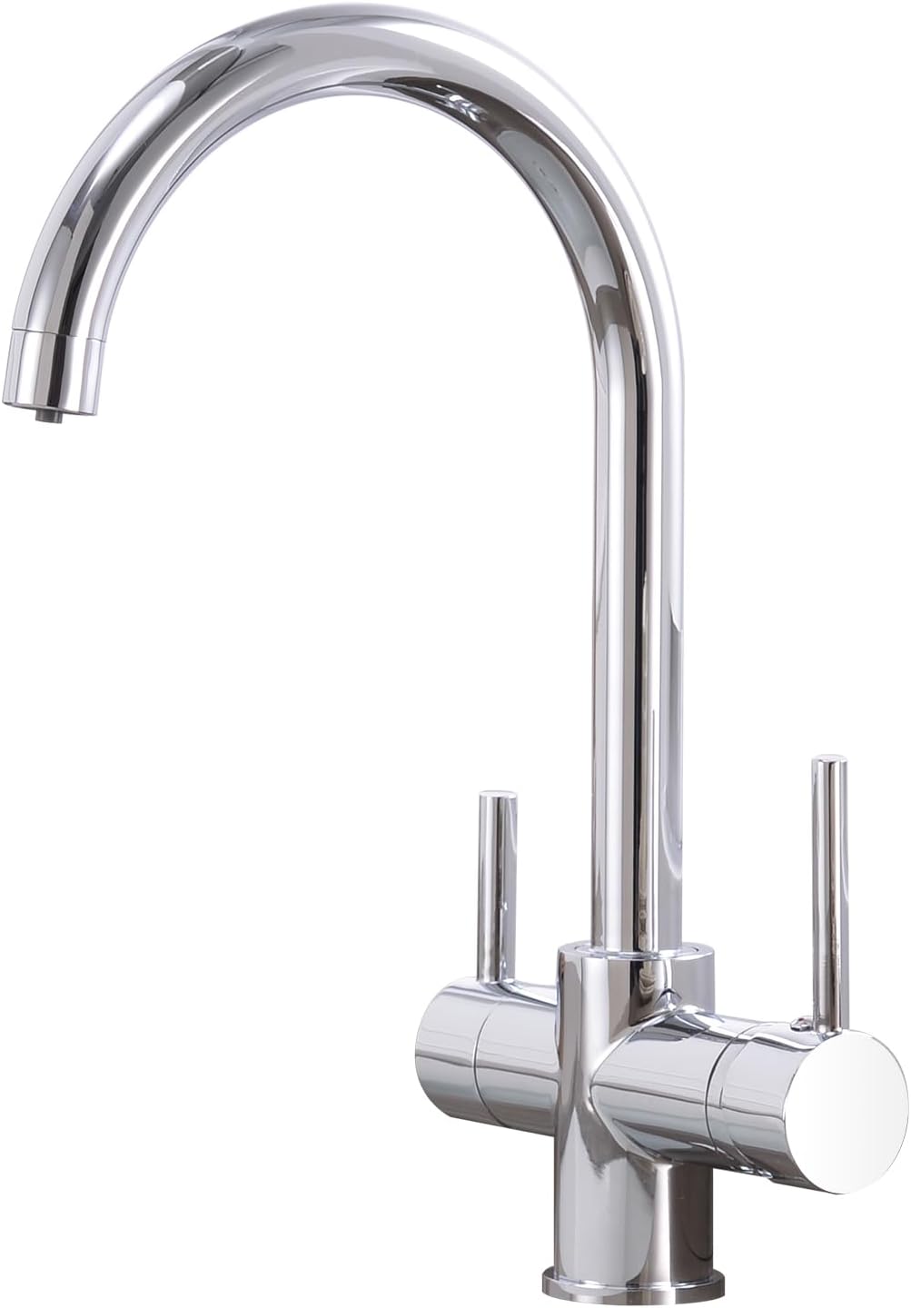 3-way chrome faucet