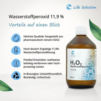Wasserstoffperoxid - aus pharmazeutisch reinem H2O2 - Ph.Eur. - 500ml