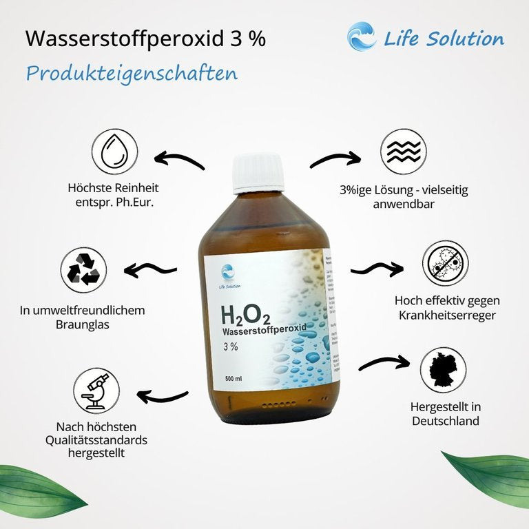 Wasserstoffperoxid - aus pharmazeutisch reinem H2O2 - Ph.Eur. - 500ml