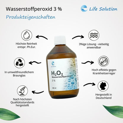 Wasserstoffperoxid - aus pharmazeutisch reinem H2O2 - Ph.Eur. - 500ml