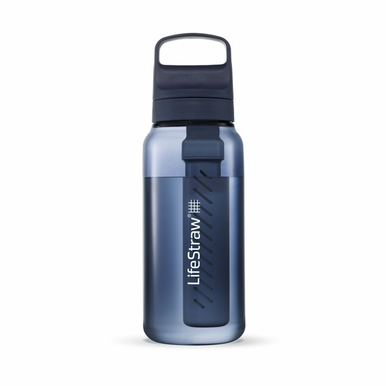 LifeStraw Go Filterflasche - 1 Liter / 1000 ml - Outdoor Wasserfilter-Trinkflasche - 2 Stage