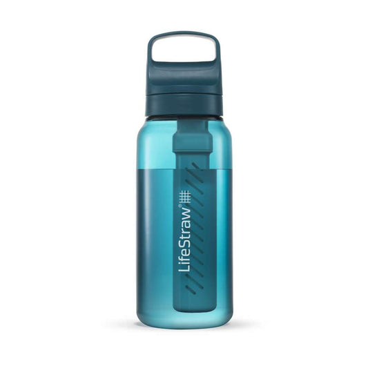 LifeStraw Go Filterflasche - 1 Liter / 1000 ml - Outdoor Wasserfilter-Trinkflasche - 2 Stage