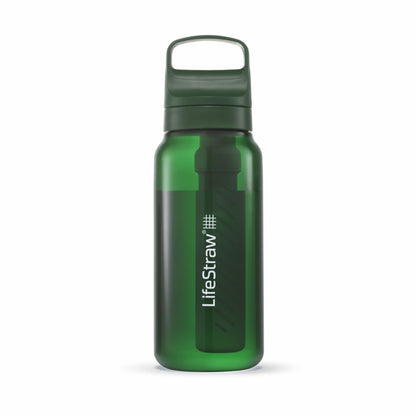 LifeStraw Go Filterflasche - 1 Liter / 1000 ml - Outdoor Wasserfilter-Trinkflasche - 2 Stage