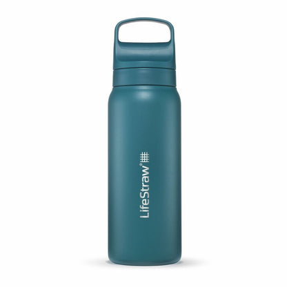 LifeStraw Go Filterflasche Edelstahl - 0,7 L - Outdoor Wasserfilter