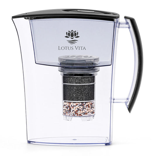 Filterkanne Lotus - 1,6 Liter - Wasserfilter-Karaffe von Lotus Vita