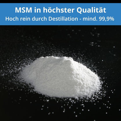 MSM Pulver 400g - mehrfach destilliert - Hoch rein - organischer Schwefel