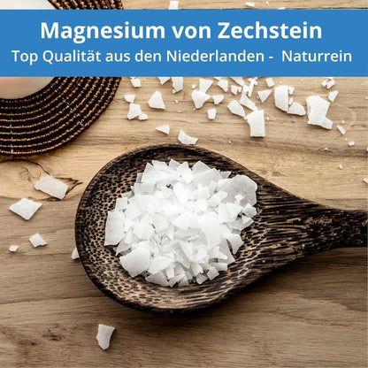Zechstein Magnesiumchlorid Flakes - 100% natürliches Magnesium