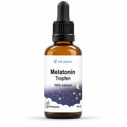 Melatonin Drops - Natural Sleep Drops - for 233 Nights - with Vanilla Flavor