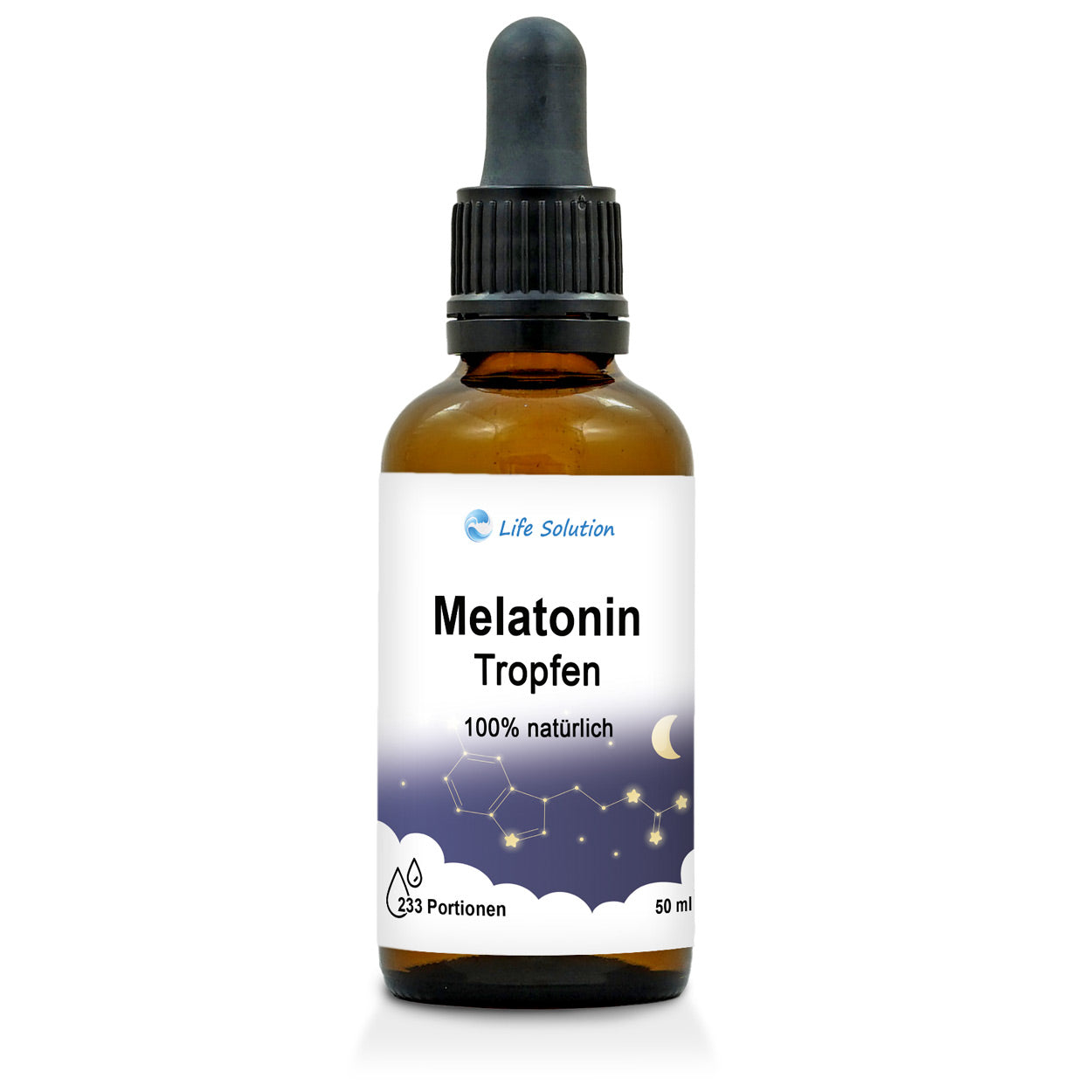 Melatonin Drops - Natural Sleep Drops - for 233 Nights - with Vanilla Flavor