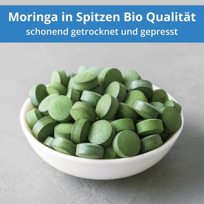 Bio Moringa Presslinge - 300g - 600 Tabletten a 500mg - wie Kapseln