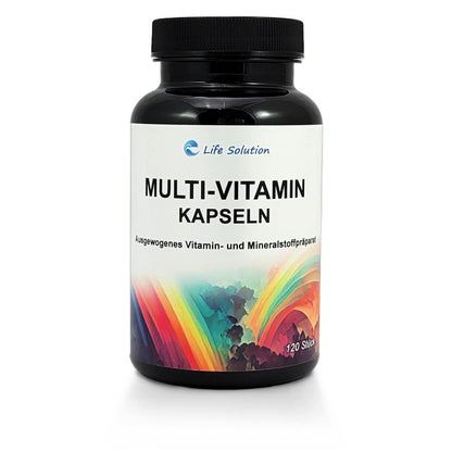 Gélules multivitaminées - 120 gélules - avec minéraux - 615 mg par gélule
