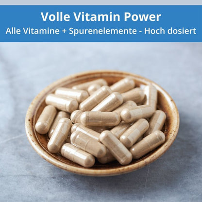 Gélules multivitaminées - 120 gélules - avec minéraux - 615 mg par gélule