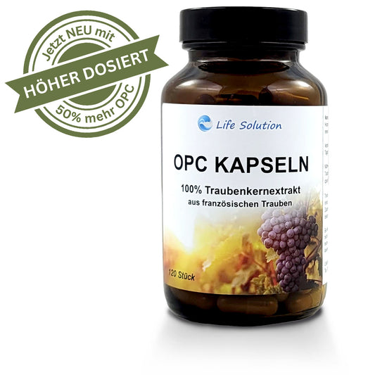 OPC Kapseln - 120 Stück - 100% natürliches Traubenkernextrakt