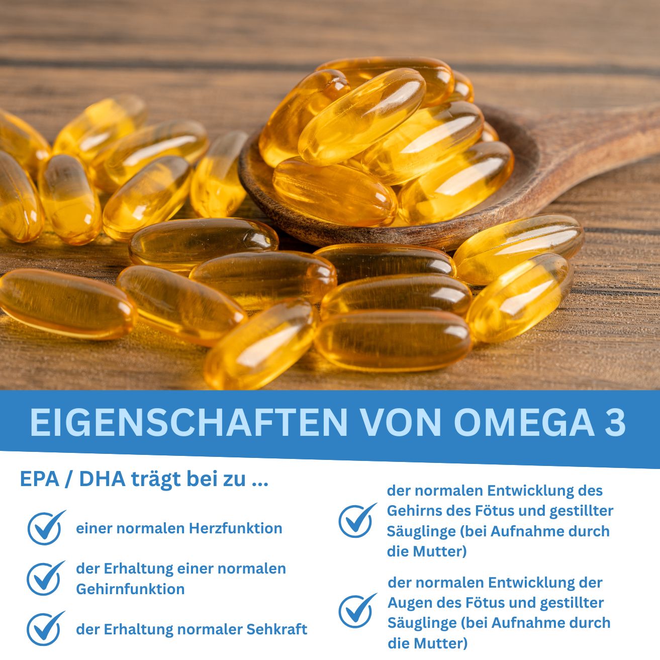 Omega 3 capsules - 90 capsules - from algae oil - high dosage - vegan