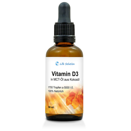 Gouttes de vitamine D3 - 5000 UI par goutte - 1700 gouttes