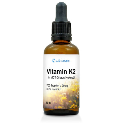 Vitamin K2 drops - 20 µg K2 - per drop - 1700 drops
