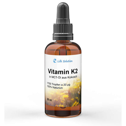 Vitamin K2 Tropfen - 20 µg K2 - je Tropfen - 1700 Tropfen
