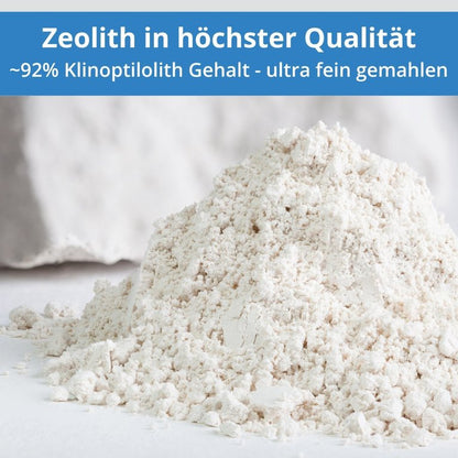 Zeolith Pulver 400 g - Klinoptilolith ~92 % - ultrafein (6–8 μm) - naturrein aus den Karpaten