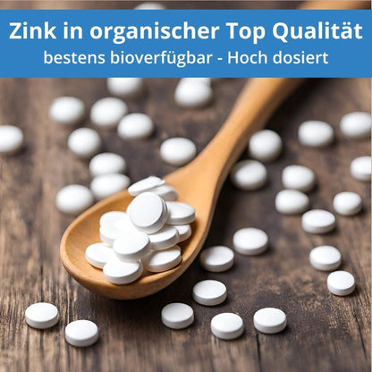 Zink Tabs - 200 Stück a 32 mg Zink - hoch dosiert