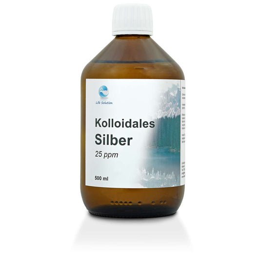 Kolloidales Silber - 25 ppm - 500 ml - aus 99,99% Reinstsilber