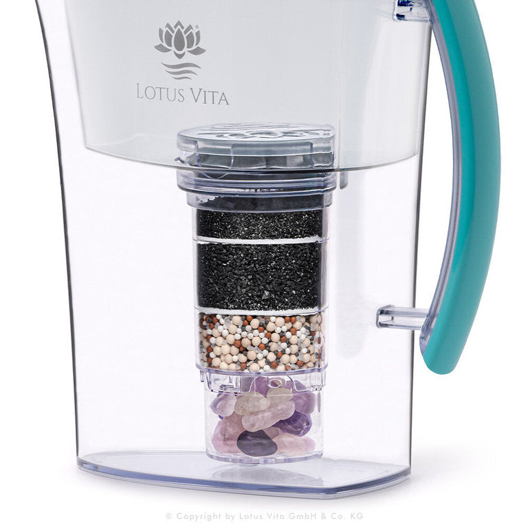 Filterkanne Lotus - 1,6 Liter - Wasserfilter-Karaffe von Lotus Vita
